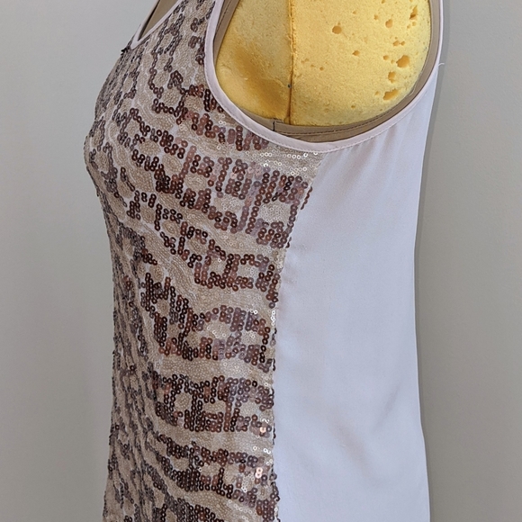 Sweetly Wonderful sequined tank top sz S - Picture 7 of 7
